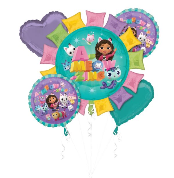 Gabby's Dollhouse Balloon Bouquet