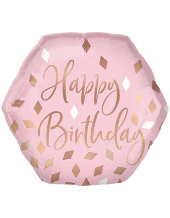 Blush Birthday Balloon