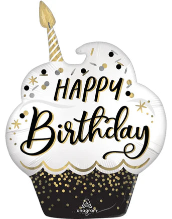 Birthday Wishes Cupcake Balloon