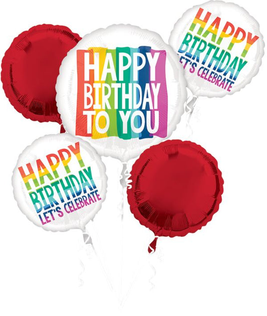 Rainbow Wishes Balloon Bouquet